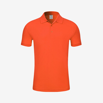 滌棉短袖翻領T恤衫定做